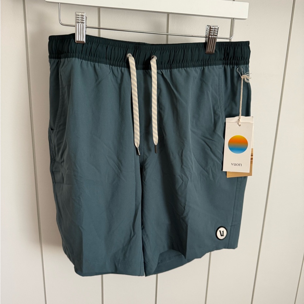 New Vuori Kore Lined Blue Athletic Shorts Medium - Picture 2 of 8